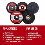 3M 29900 Scotch-Brite Clean and Strip XT Pro Disc Type 27 4-1/2" x 5/8"-11 Extra Coarse - 5