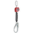 DBI Sala 3100508 Protecta Self-Retracting Lifeline with Carabiner, Web, Steel Rebar Hook, 6'