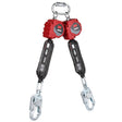 DBI Sala 3100511 Protecta Twin-Leg Self-Retracting Lifeline, Web, Swivel Snap Hooks, 6'