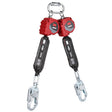 DBI Sala 3100511 Protecta Twin-Leg Self-Retracting Lifeline, Web, Swivel Snap Hooks, 6'