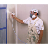 3M 37082 7502 Reusable Respirator Half Facepiece, Medium, Silicone, Cool Flow Valve, Drop-Down Harness, Bayonet Connections, Dual Airline Compatible (7000002162) - 7