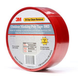 3M 5903 Outdoor Masking Poly Tape 5903 Red, 48 mm x 54.8 m 7.5 mil - 2