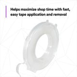 3M 06800 Smooth Transition Tape, Center Adhesive, Transparent, 1/4 in x 30 ft (7000000459) (60 Pack) - 9