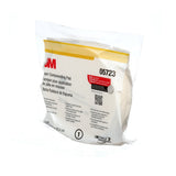 3M 05723 Hookit Foam Compounding Pad, Single Sided, Flat Back, Hook and Loop, White, 8 in (203.2 mm) (7000000485) (24 Pack) - 7