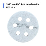 3M 05771 Hookit Soft Interface Pad, 3 in, Foam, 6-Hole, Soft Pad for Autobody Sanding (5771) (7000000490) (10 Pack) - 6