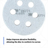 3M 05771 Hookit Soft Interface Pad, 3 in, Foam, 6-Hole, Soft Pad for Autobody Sanding (5771) (7000000490) (10 Pack) - 7