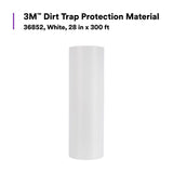 3M 36852 Dirt Trap Protection Material, Nonwoven Overspray Protection, White, 28 in x 300 ft (7000000528) - 2