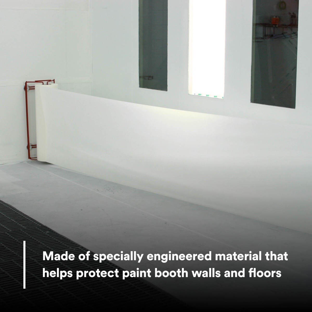 3M 36852 Dirt Trap Protection Material, Nonwoven Overspray Protection, White, 28 in x 300 ft (7000000528) - 9