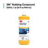 3M 05973 00597 Rubbing Compound, Liquid Formula, 1 qt 32 fl oz/946 mL for Automotive Paint Finishes (7000000537) (6 Pack) - 2