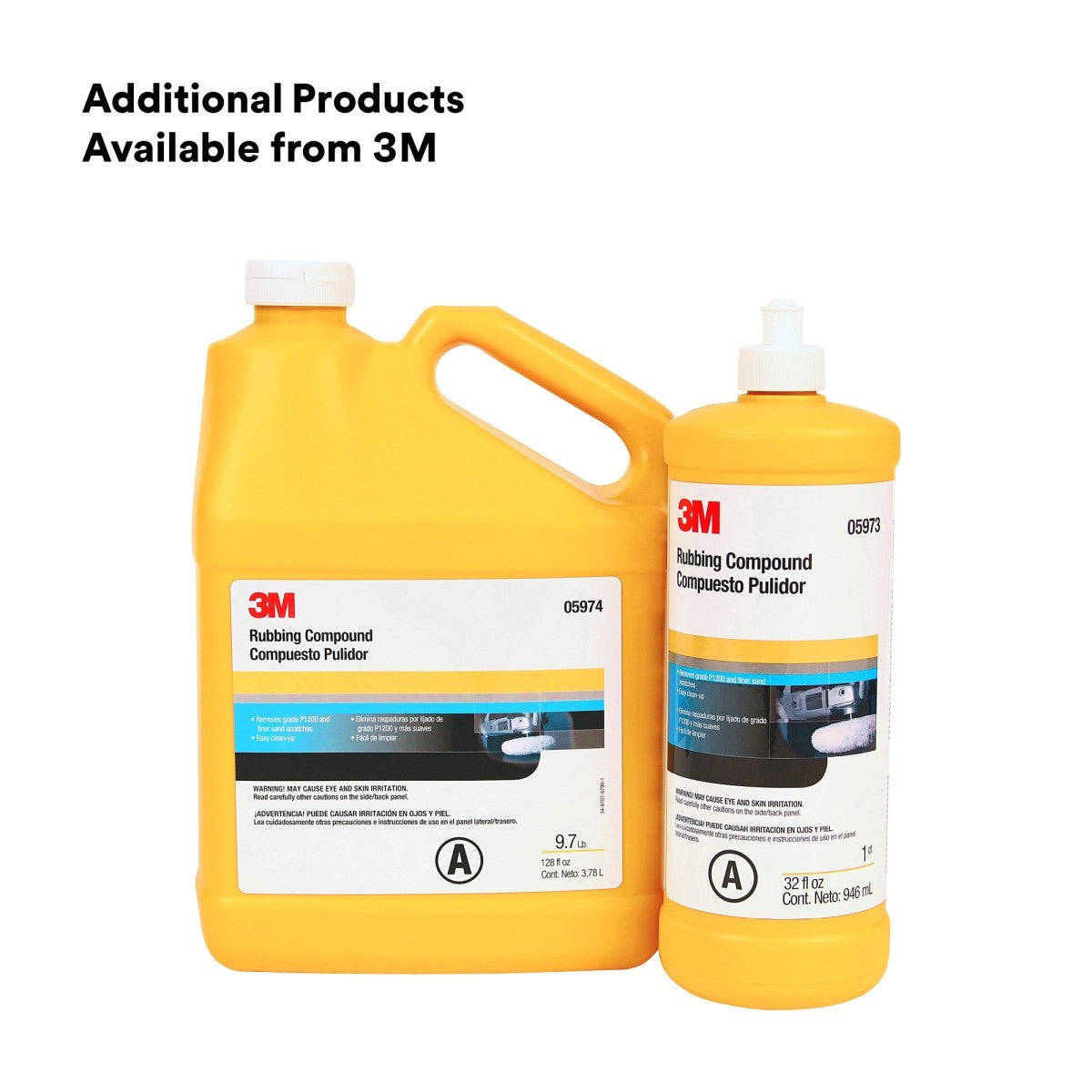 3M 05973 00597 Rubbing Compound, Liquid Formula, 1 qt 32 fl oz/946 mL for Automotive Paint Finishes (7000000537) (6 Pack) - 6