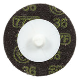 3M 777F Roloc Disc, TR Quick Change, Ceramic Aluminum Oxide 36 Grit, Orange, 2 in (7000000549) (200 Pack)