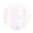 3M 260L 00952 Hookit Finishing Film Abrasive Disc, Aluminum Oxide, P1200, White, 5 in (7000000563) (400 Pack)