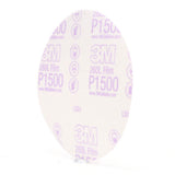 3M 260L 00950 Hookit Finishing Film Abrasive Disc, Aluminum Oxide, P1500, White, 6 in, Clear Coat Sanding, Paint Finishing, Defect Removal (7000000566) (400 Pack) - 3