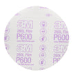 3M 260L 00971 Hookit Finishing Film Abrasive Disc, P600, Aluminum Oxide, Polyester Film Backing, White, 6 in (7000000570) (400 Pack)