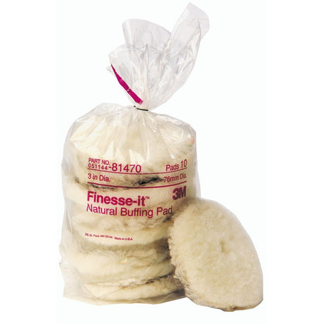 3M 81471 Finesse-it Natural Buffing Pad, 5-1/4 in (7000000580) (50 Pack)