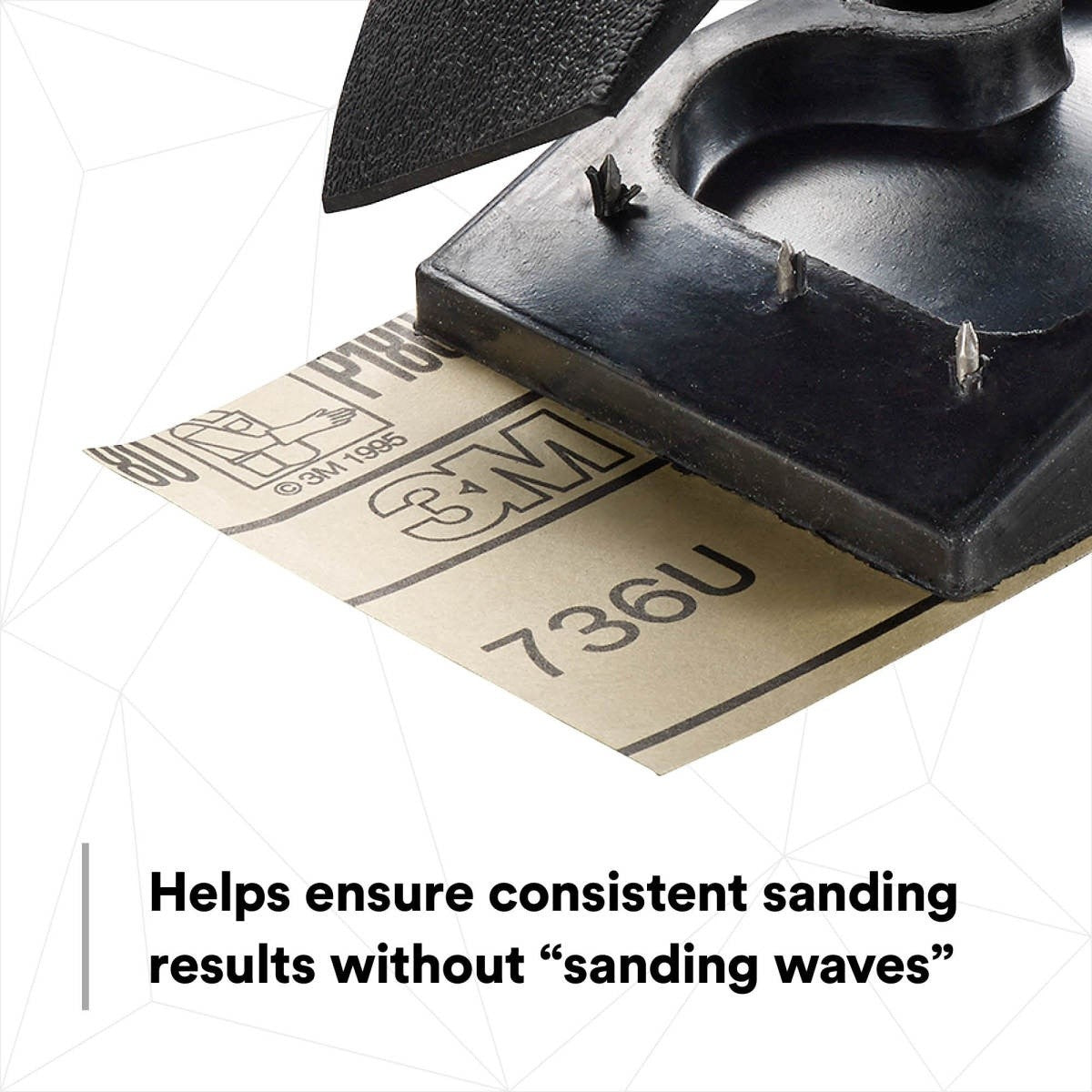 3M Sanding Block, Rubber, Professional Grade, 2-3/4 in x 5 in, For Putty and Filler (05519) (7000000587) (10 Pack) - 9