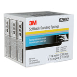 3M 02602 2602 Softback Sanding Sponge Superfine Gray 4-1/2 in x 5-1/2 in Wet or Dry Hand Sanding (7000000588) (120 Pack) - 5