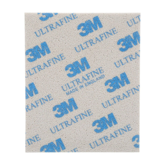 3M 02601 2601 Softback Sanding Sponge, Ultrafine, Aluminum Oxide, Gray, 4-1/2 in x 5-1/2 in, Wet or Dry (7000000592) (120 Pack)