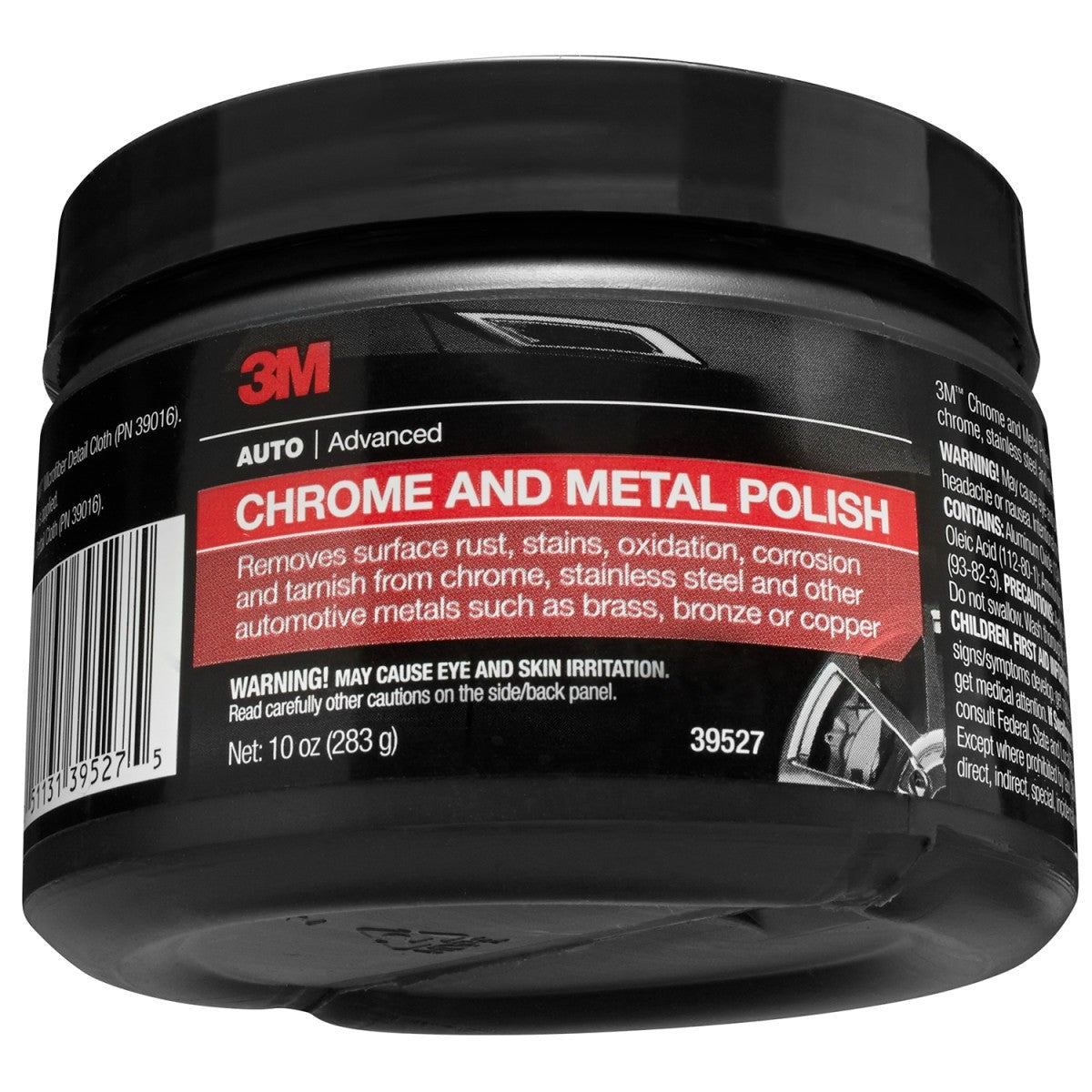 3M 39527 Chrome and Metal Polish, 10 oz for Wheels Trim and Bumpers (7000000594) (6 Pack) - 2