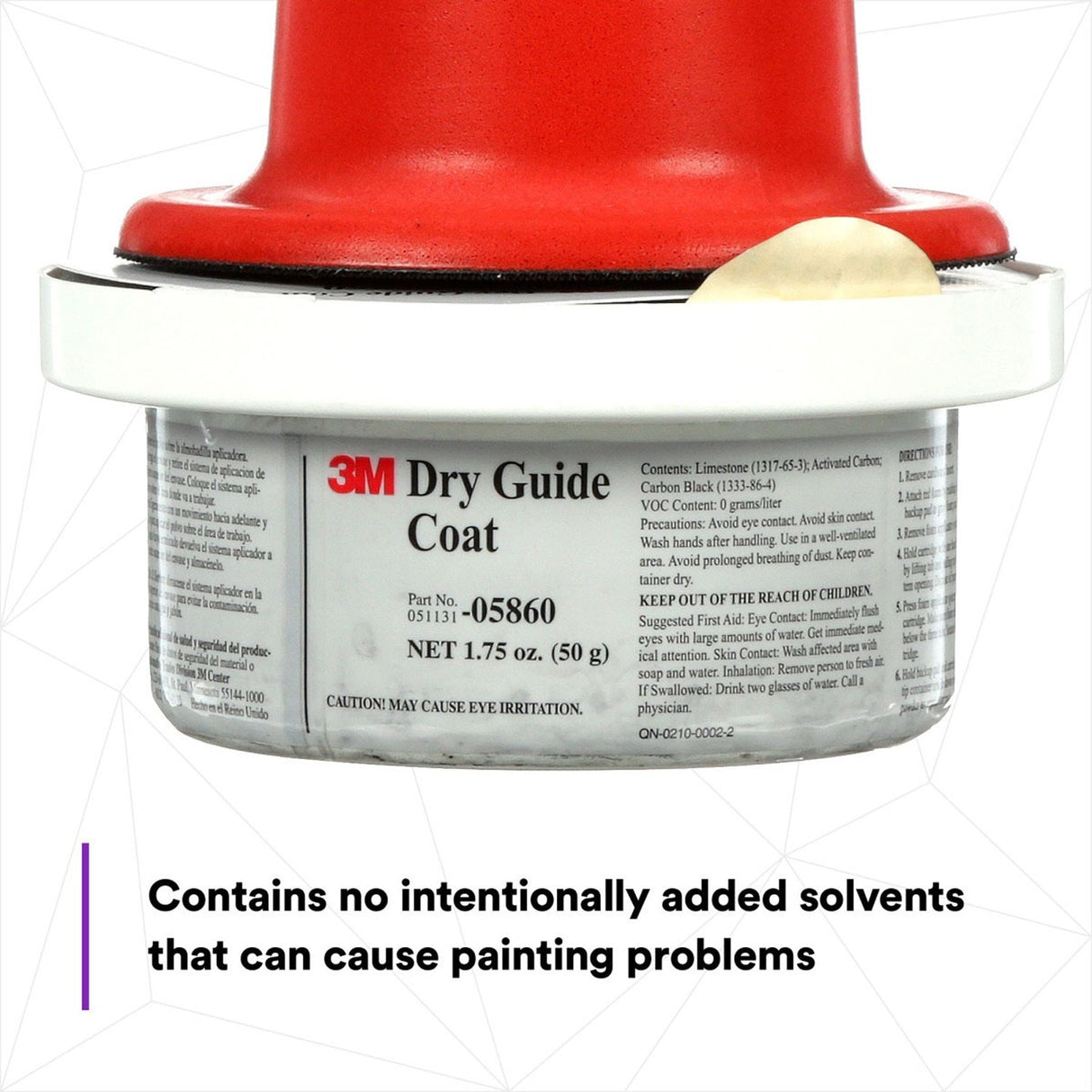 3M 05861 Dry Guide Coat Kit, Carbon Black Powder, No Ripples, No Masking, 1.75 oz (50 g) (7000000597) (6 Pack) - 5