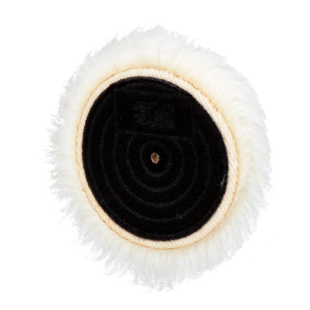 3M 85079 Hookit Knit Buffing Pad Hook and Loop Wool White 5-1/4 in (7000000599) (50 Pack) - 3