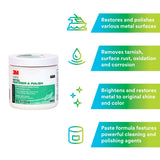 3M Metal Restorer and Polish, 18 oz Paste (00901) (7000000616) (6 Pack) - 5