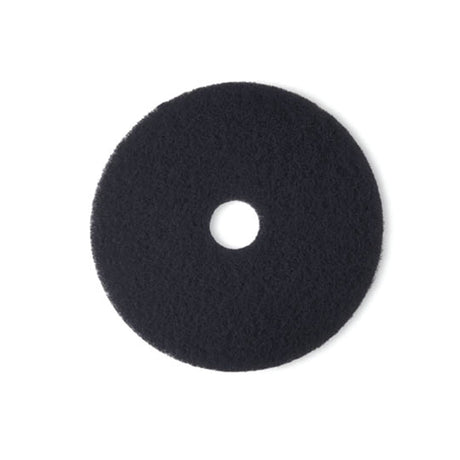 3M 08278 7300 High Productivity Floor Pad, Black, 20 in Diameter, Center Hole (7000000654) (5 Pack)