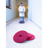 3M 5100 Red Buffer Pad, Red, 17 in x 1 in, Center Hole, 175-600 RPM (7000000662) (5 Pack) - 4