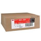 3M 5100 Red Buffer Pad, Red, 15 in Round, Center Hole, 175-600 RPM, Spray Buffing (7000000679) (5 Pack) - 3