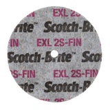 3M XL-UW Scotch-Brite EXL Unitized Wheel, 2S Fine, Silicon Carbide, Gray, 3 in x 1/4 in x 3/8 in (7000000699) (40 Pack) - 2
