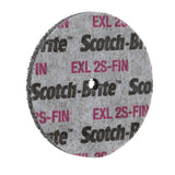 3M XL-UW Scotch-Brite EXL Unitized Wheel, 2S Fine, Silicon Carbide, Gray, 3 in x 1/4 in x 3/8 in (7000000699) (40 Pack) - 4
