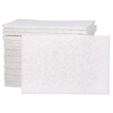 3M HP-HP 7445 Scotch-Brite Light Cleansing Hand Pad, Super Fine, Nepheline Syenite, White, 6 in x 9 in, For Delicate Surfaces (7000000727) (20 Pack) - 2