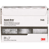 3M HP-HP 7445 Scotch-Brite Light Cleansing Hand Pad, Super Fine, Nepheline Syenite, White, 6 in x 9 in, For Delicate Surfaces (7000000727) (60 Pack) - 4