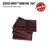 3M 04029 HP-HP 7447 Scotch-Brite General Purpose Hand Pad, Very Fine, Maroon, 6 in x 9 in, Aluminum Oxide, Surface Preparation, Scuffing, Blending, Cleaning (7000000728) (20 Pack) - 3