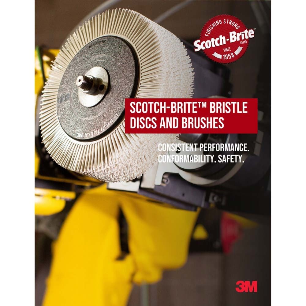 3M RB-ZB Scotch-Brite Radial Bristle Disc, 3 in x 3/8 in 120 (7000000749) (10 Pack) - 5