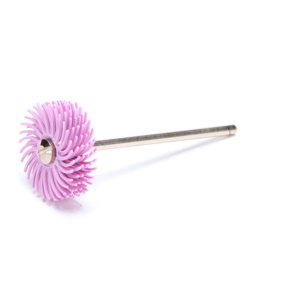 3M RB-ZB Scotch-Brite Radial Bristle Disc, 3/4 in x 1/16 in Pumice, Pink (7000000760) (48 Pack) - 2