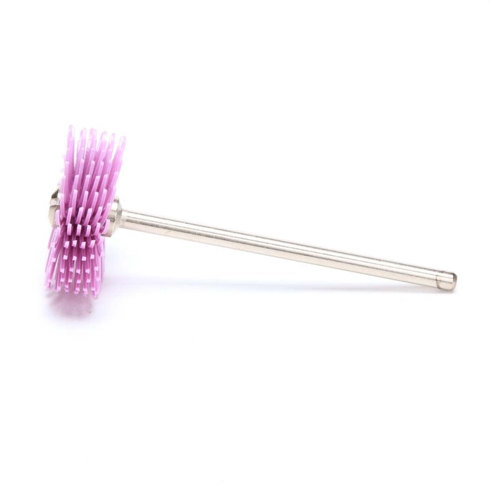 3M RB-ZB Scotch-Brite Radial Bristle Disc, 3/4 in x 1/16 in Pumice, Pink (7000000760) (48 Pack) - 3