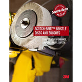 3M RB-ZB Scotch-Brite Radial Bristle Disc 1 in x 1/8 in, 50 Grit for Cleaning and Surface Conditioning (7000000761) (24 Pack) - 6