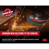 3M 7000000761 Scotch-Brite Radial Bristle Disc 1 in x 1/8 in, 50 Grit for Cleaning and Surface Conditioning (24 Pack) - 7