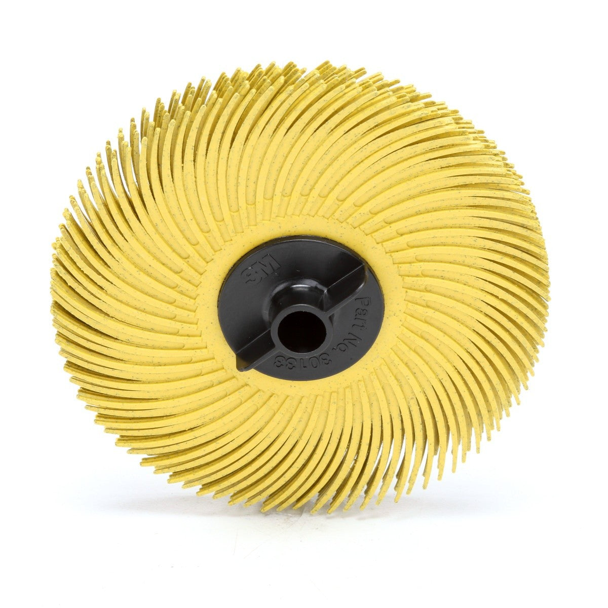 3M RB-ZB Scotch-Brite Radial Bristle Disc, 3 in x 3/8 in, 80 Grit, Yellow (7000000771) (80 Pack)