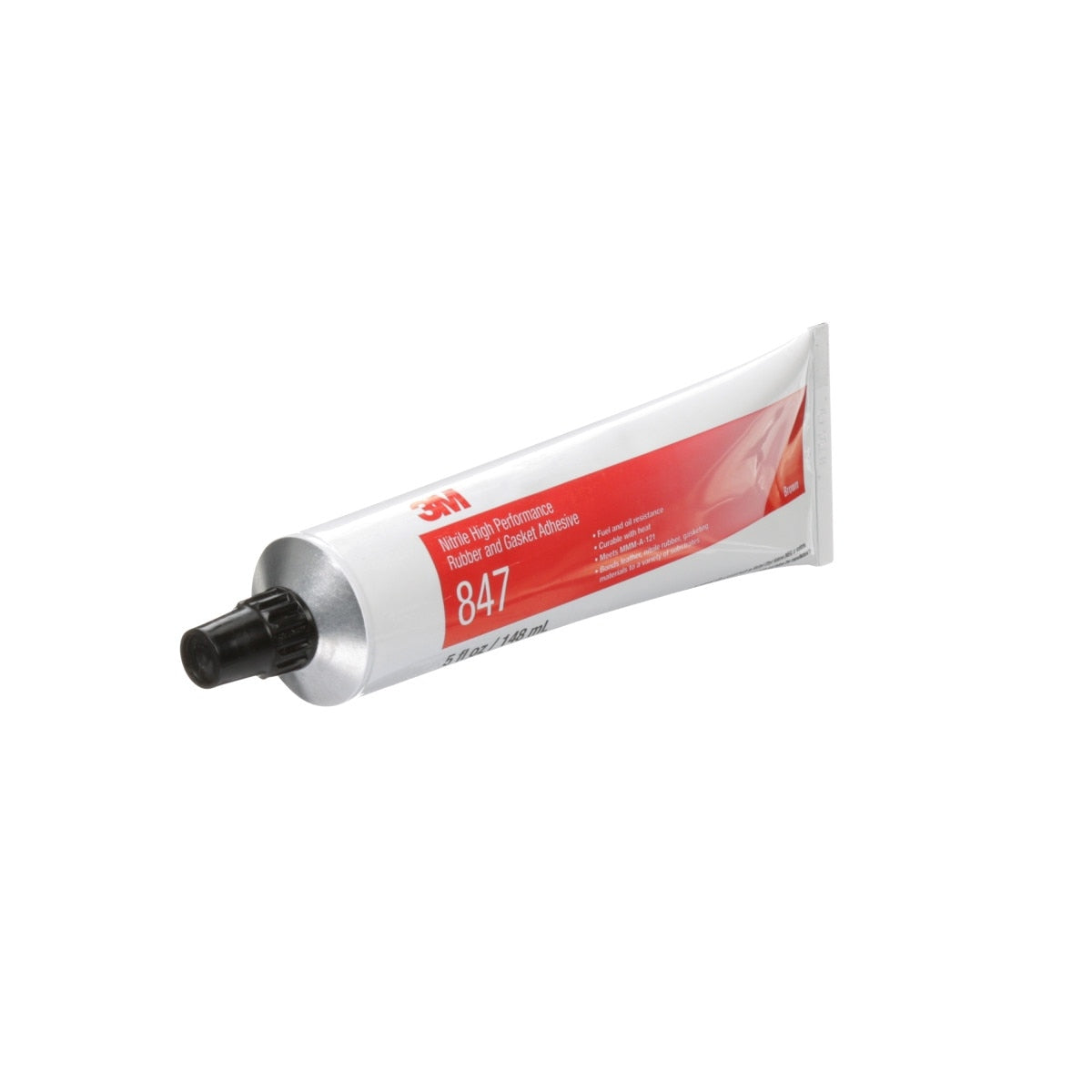 3M Nitrile High Performance Rubber and Gasket Adhesive 847, Brown, 5 oz Tube (847) (7000000794) (36 Pack) - 2