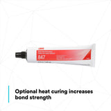 3M Nitrile High Performance Rubber and Gasket Adhesive 847, Brown, 5 oz Tube (847) (7000000794) (36 Pack) - 5