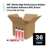 3M Nitrile High Performance Rubber and Gasket Adhesive 847, Brown, 5 oz Tube (847) (7000000794) (36 Pack) - 8