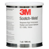 3M 1300 Scotch Neoprene Rubber and Gasket Adhesive, Yellow, 1 Quart Can (1300L) (7000000806) (12 Pack) - 2