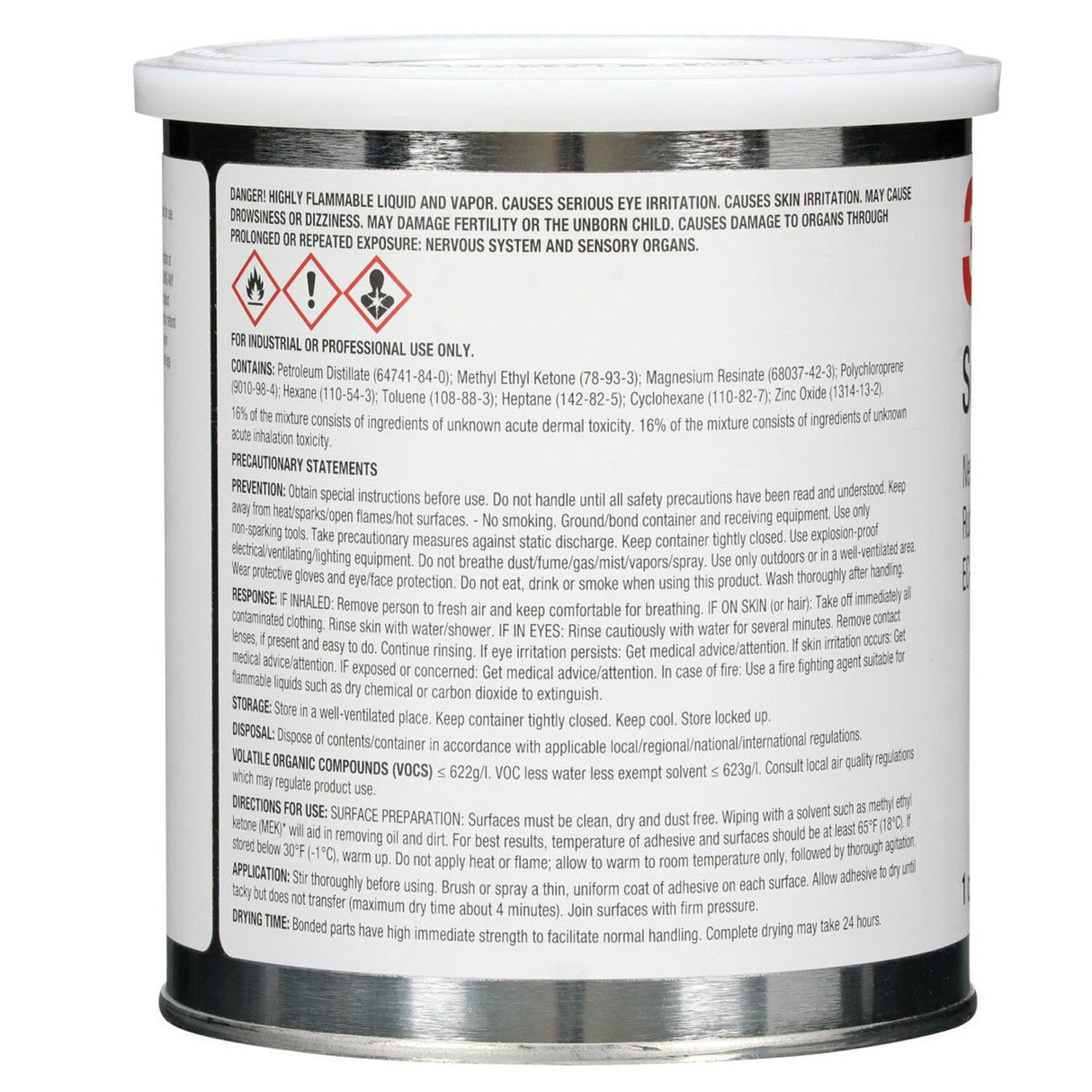3M 1300 Scotch Neoprene Rubber and Gasket Adhesive, Yellow, 1 Quart Can (1300L) (7000000806) (12 Pack) - 4