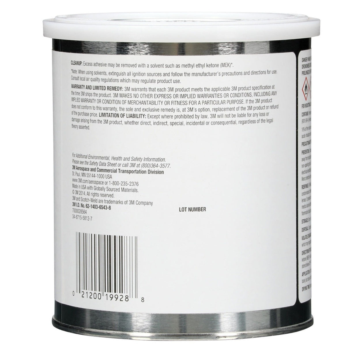 3M 1300 Scotch Neoprene Rubber and Gasket Adhesive, Yellow, 1 Quart Can (1300L) (7000000806) (12 Pack) - 5