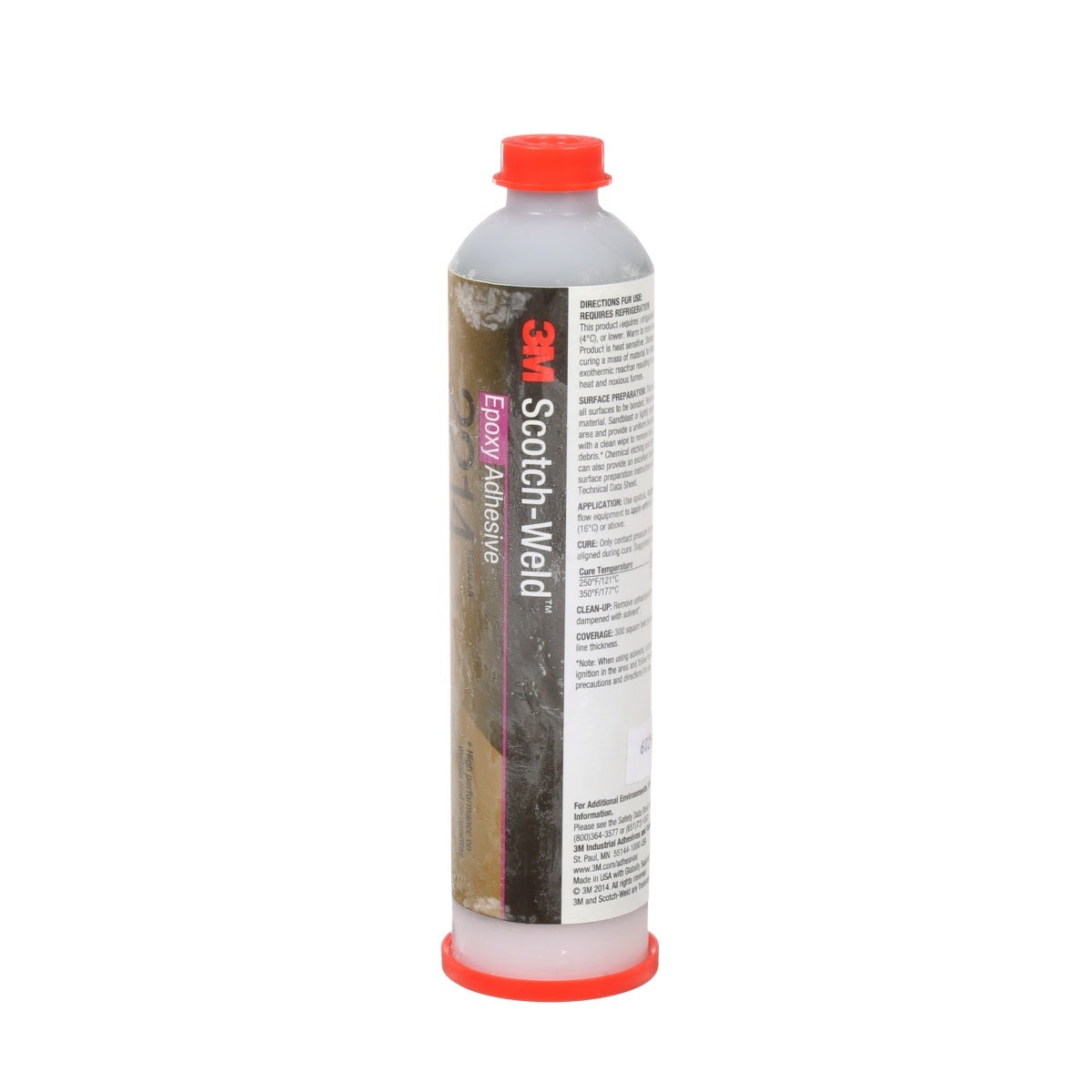 3M 2214 Scotch-Weld Epoxy Adhesive, Regular, Gray, 6 fl oz Cartridge (7000000811) (6 Pack) - 5