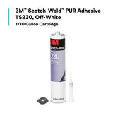 3M TS230 Scotch-Weld PUR Adhesive, Off-White, 1/10 Gallon Cartridge (7000000898) (5 Pack) - 2