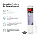 3M TS230 Scotch-Weld PUR Adhesive, Off-White, 1/10 Gallon Cartridge (7000000898) (5 Pack) - 6
