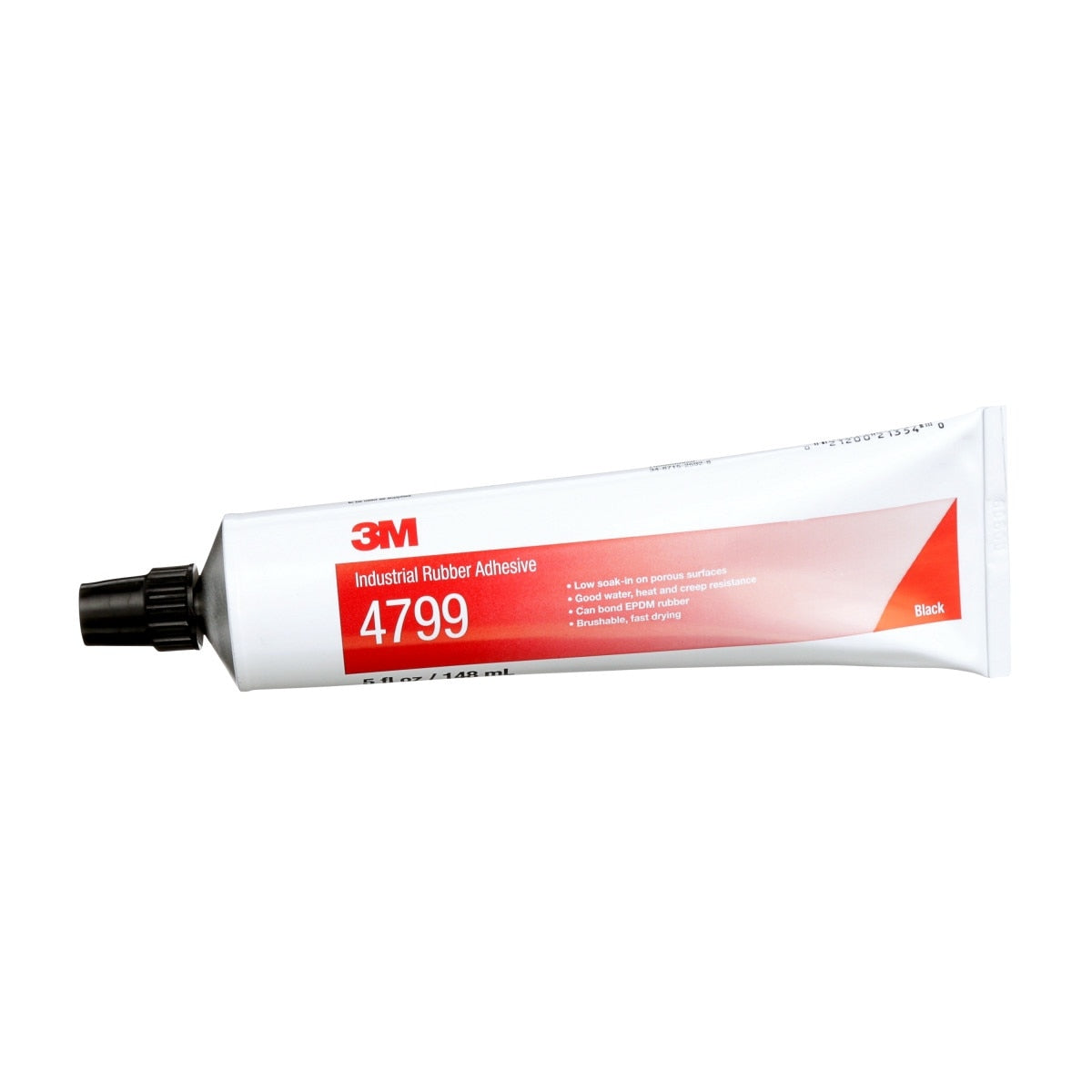 3M 4799 Industrial Adhesive, Black, 5 fl oz Tube (7000000926) (36 Pack)